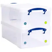 Really Useful Box 12L Clear 2 Pack