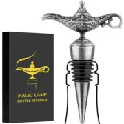 Magic Lamp Wine Stopper Vintage Style Aladdin Theme Accessory Wedding Favor Idea