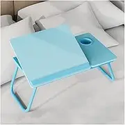 Adjustable Laptop Bed Desk,Cup Holder/Baffle/Folding Leg Portable Multifunctional Bed Tray Table,Writing Eating Bed Table Write
