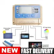 30/50/60A MPPT Bluetooth Solar Charge Controller Charger 12V/24V Lithium Battery