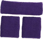 [JOINPAYA] 1Set Outdoor Fitness Headband Wrist Brace Sweat Bands for Sports Yoga Running Basketball Headband Wristbands Elastic Durable Sweat Absorbing
