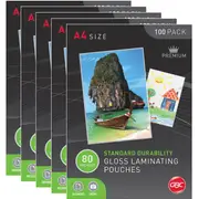 GBC Laminating Pouch Gloss 80 Micron A4 Clear Pack 100 Pack 5