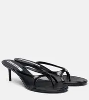[Acne Studios] Acne Studios Beverly patent leather thong sandals AU 7 black
