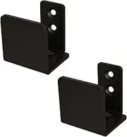 Matte Black Floor Guide Wall Mount Sliding Barn Door Hardware Up to 1-3/4"W 1-7/8"H Set of 2