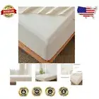 Luxurious King Size Fitted Bottom Sheet - 100% Washed Cotton with Deep Pockets