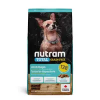 在飛比找ETMall東森購物網優惠-Nutram紐頓 T28無穀迷你犬 狗飼料 鮭魚配方-2kg