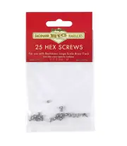 Bachmann Trains 94656 Large Scale Brass Track Stainless Steel Hex Screws 25/Bag