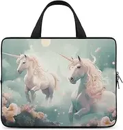 Laptop Case Sleeve Shockproof Computer Carrying Bag Unicorns Laptop Bag Tote Lightweight Notebook Case Cover Traveling Briefcase Handle Bags for Travel Business 13inch
