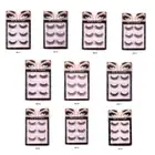 Faux False Eyelash Fluffys Mink Eye Lashes Wispy Lash Volume Fake Eyelash 3 Pair