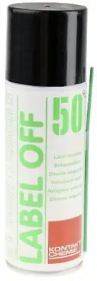 CRC LABEL OFF-50 SOLVENT LABEL REMOVER 200ml Aerosol, Penetrates Paper