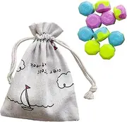 10pieces Korean Traditional Play Game Gonggi Jack Stone Pebbles Set, Gonggi Korean Game Dice with Storage Bag, Korean Traditional Game