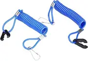 Kill Switch Key Rope, 2 Pcs Waterproof Outboard Engine Ignition Emergency Kill Stop Switch Safety Tether Lanyard for Yamaha Outboard Engine Motor