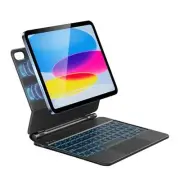 Keyboard Case for iPad A16 11/10, Magnetic Magic-Stand, Floating Design, Black