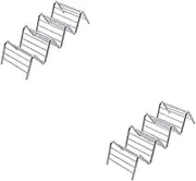 Ciieeo Stainless Steel Taco Holder Rack Fits Hard Shell Tacos Upright for Easy Filling Dishwasher Safe and Parties