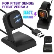 USB Fast Charging Cable Charger Dock Station For Fitbit Versa3/Sense Smart Watch
