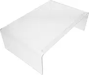 Gadpiparty Acrylic Monitor Riser Clear Computer Stand for Stable Desk Organization Ergonomic Design for Comfortable Viewing for Laptops Monitors