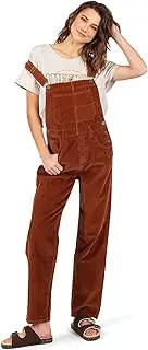 [Lana Roux] Womens Relaxed Fit Corduroy Baggy Oversize Cord Overalls