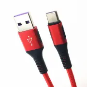 3 pcs 5A Type C Fast Charging Data Cable For Huawei P30 Mate 20Pro Xiaomi Mi9 Redmi 7A S10+ Note10 RED COLOR