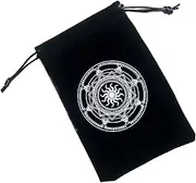 Tarot Card Bag - Portable Tarot Card Bag | Flannel Tarot Card Case Drawstrings Reusable Tarot Deck Holder, Reusable Portable Tarot Bags Bundle Pocket Storage Bag for Tarot Card Accessories