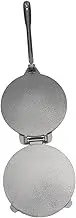 MAGICLULU Round Shape Tortilla Press Aluminum Maize Maker Press for Tortillas Rice Balls Beef and Eggs for Home Cooking Silver Finish