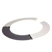 Paulson Hard Hat Sun Shield Fits Msa V Guard Hard Hat Full Brim A-S4-M