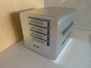 Mini ITX NAS Microserver DIY Enclosure Case Proxmox Server 4-Bay Silver