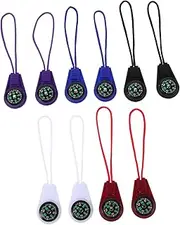 PAMINGONO 10pcs Portable Mini Compass Navigation Tool with Lanyard for Adults for Hiking Camping Outdoor Adventures Survival Kits