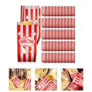 100 Pcs Popcorn Kernels Food Containers Packaging Bag with Lids