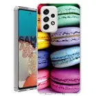 For Samsung Galaxy A23 5g A52 A53 TPU Case Cover+Glass(Macaroons)
