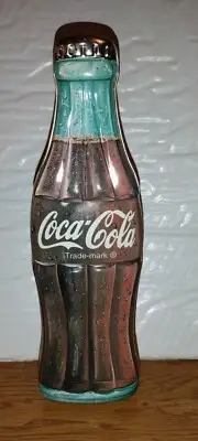 COCA COLA COLLECTIBLE TIN BOTTLE SHAPE 9 INCHES EXCELLENT CONDITION