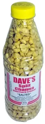 Dave's Split Channa ( Chick peas or Garbanzo) Salted,16 oz