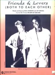 LORING ANDERSON FRIENDS & LOVERS BOTH TO EACH OTHER SHEET MUSIC SOAP OPERA NEW