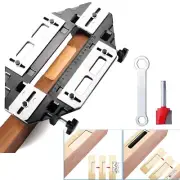 Door Hinge Jig, Aluminum Alloy Door Hinge Installation Kit with Adjustment Wr...