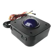 Round 4.5cm Purple PS2 PCB Connector Trackball Mouse With Screws Arcade Game f