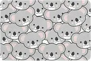 Indoor Doormat,Floor Mat Area Rug,Cartoon Koala,Front Back Door Mat Home Decoration 35x24 Inch Carpet