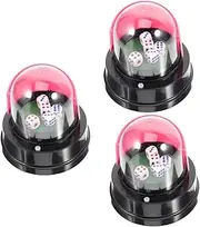 3pcs Electric Dice Cup with Plastic Dice for Ktv Dice Game Cup for Parties Board Games