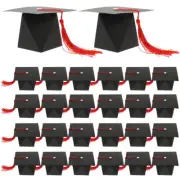 50 Pcs Bachelor's Hat Wedding Candy Box Paper Case Grad Boxes Child