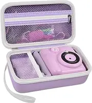 Grapsa Case Compatible with ESOXOFFORE for Dylanto for Anchioo for WEEFUN for GKTZ for Amzelas for Mafiti Instant Print Camera for Kids, Film Camera Storage Holder Organizer Bag (Box Only)- Purple