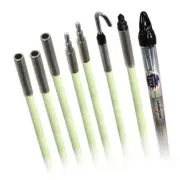 Jameson Fish Rod Kit 3/16" x 10-1/2' Glow Fiberglass Steel Threaded Ferrules