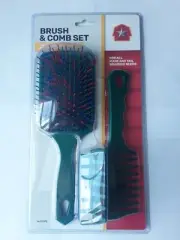 Brush And Comb Set For All Mane Hair &Tail Braiding, Combing, & Detangling Needs