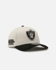 [New Era] New Era Las Vegas Raiders 'Gold Medal Badge' 9forty A-frame Snapback White/black/green - Size ONE ONE White/Black/Gre