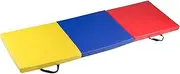 Perfeclan Folding Exercise Mat 2 inch Thick PU Leather All Purpose Tri Fold Gymnastics Mat for Aerobic Fitness Home Gym Sit up Training