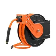 TA15B Retractable Air Hose Reel Wall Mount 3/8" x 50 ft Hybrid Hose, Air 50ft