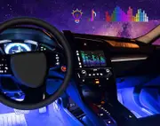 LED Car Atmosphere Multi-Coloured Light RGB 12V Adaptor Remote Control S904