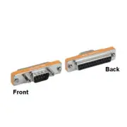 AT Modem DB9 9Pin Male to DB25 25Pin Female Mini Adapter Shielded D-Sub RS-232