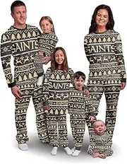 foco NFL Unisex-Adult NFL Wordmark Family Matching Collection Set Holiday Pjs