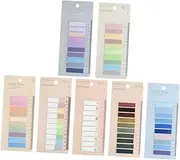 KALLORY 7 Sheets Colorful Guided Reading Strips Transparent Note Stickers for School Professional Reading Markers for Focus Concentration for Beginners Dyslexia Support