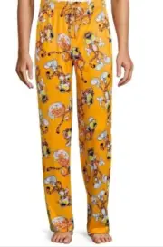 Cheetos NEW♈Men's MAD ENGINE Printed jogger Pant size S~CHEEZTER black/yellow