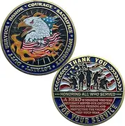 Military Appreciation Challenge Coin Thank You for Your Service