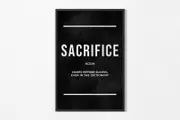 [Namly Design] Poster - Sacrifice Definition